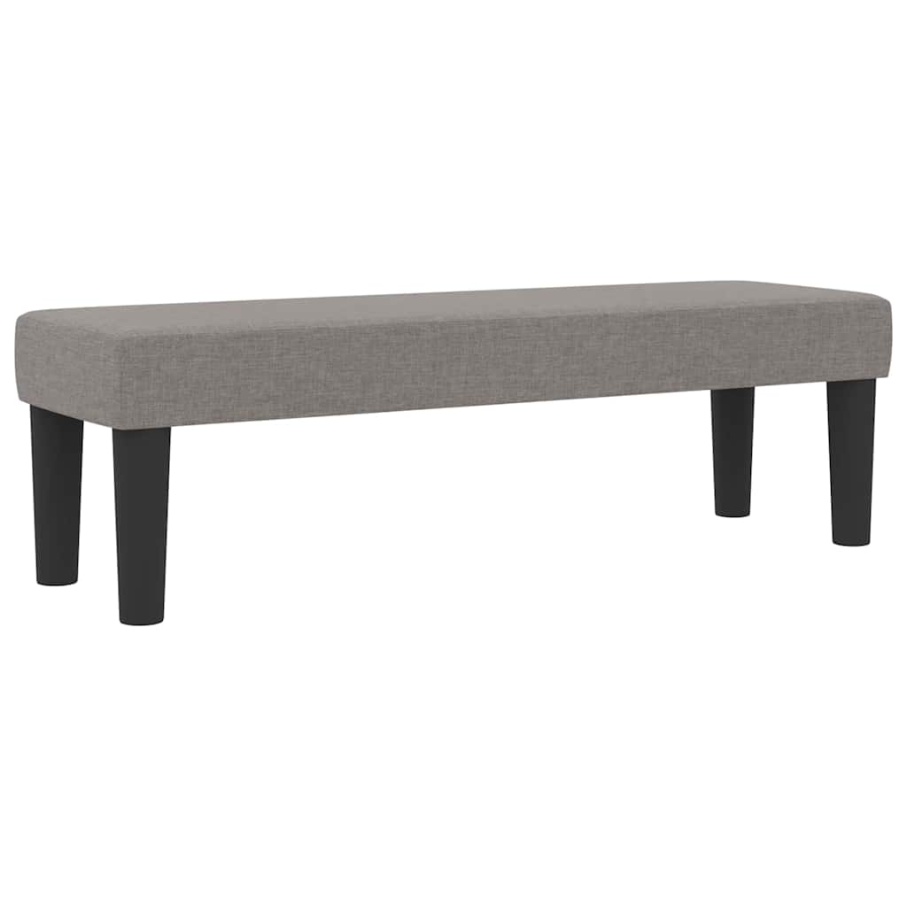 Boxspringbett mit Kopfteil Taupe 140 x 190 cm Stoff