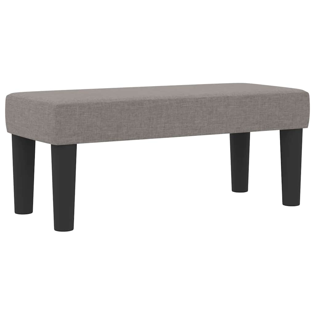 Boxspringbett mit Kopfteil Taupe 100 x 200 cm Stoff