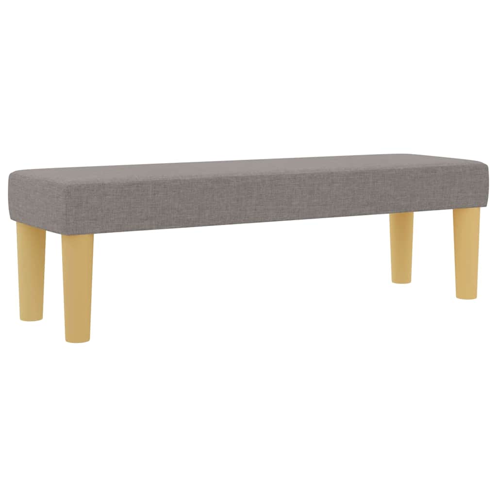 Boxspringbett mit Kopfteil Taupe 120 x 200 cm Stoff