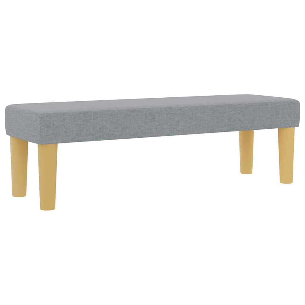 Boxspringbett mit Kopfteil Hellgrau 200 x 180 cm Stoff