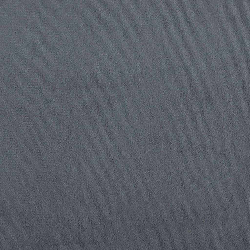 Boxspringbett mit Kopfteil Dunkelgrau 200 x 90 cm Samt