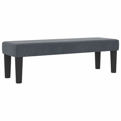 Boxspringbett mit Kopfteil Dunkelgrau 190 x 120 cm Samt
