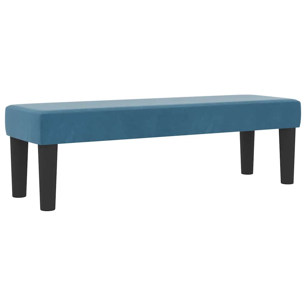 Boxspringbett mit Kopfteil Dunkelblau 190 x 120 cm Samt