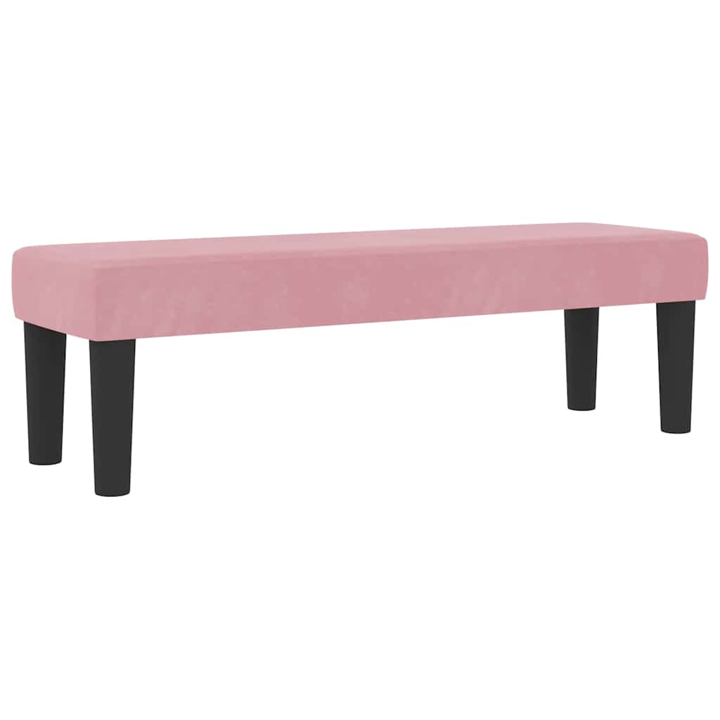 Boxspringbett mit Kopfteil Rosa 190 x 120 cm Samt
