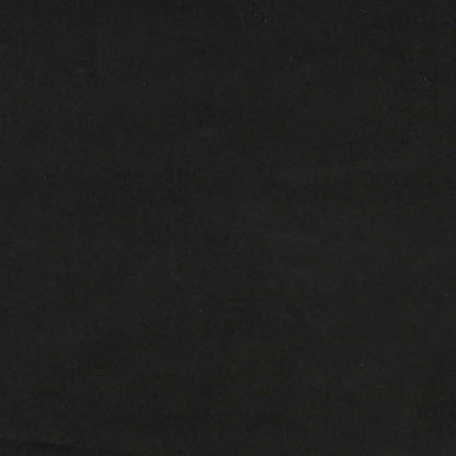 Boxspringbett mit Kopfteil Schwarz 100 x 200 cm Samt