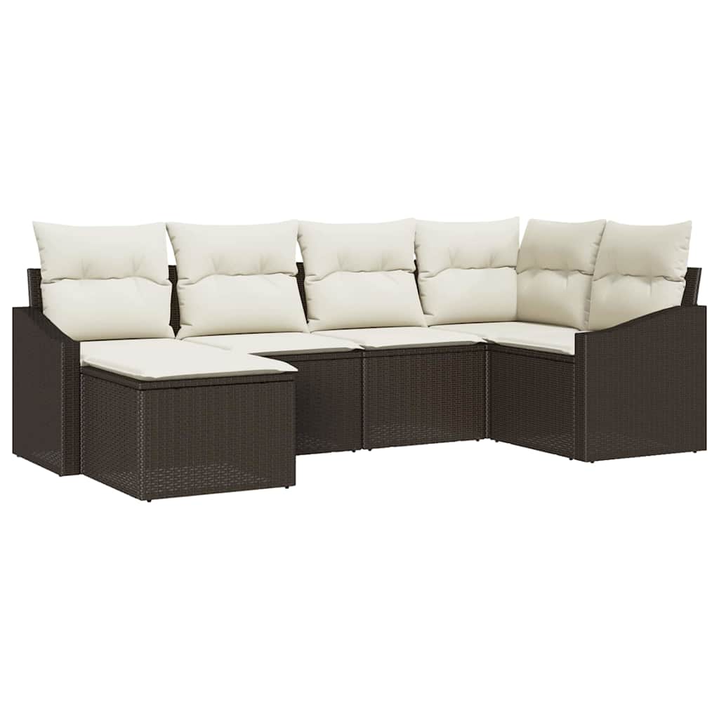 Garten Essgruppe 6 stk. Braun und Creme