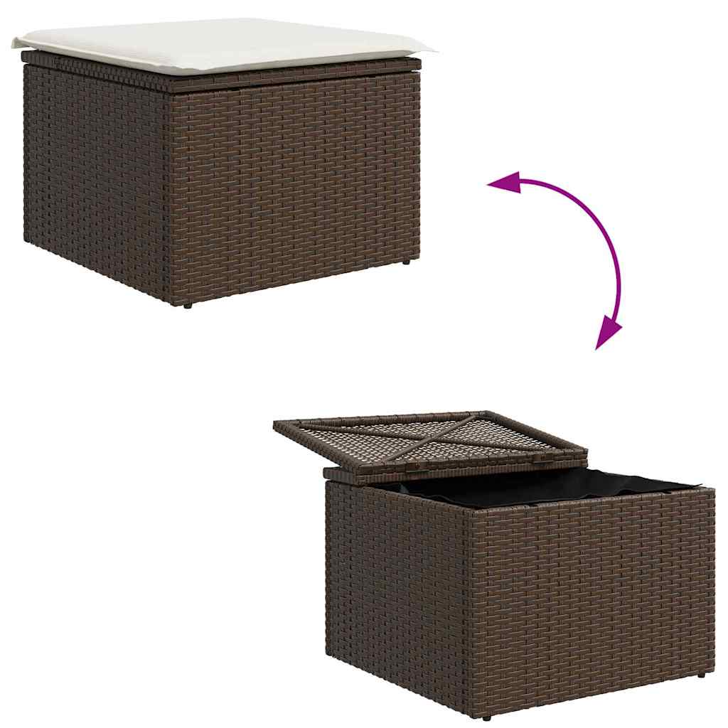 Garten Essgruppe 6 stk. Braun und Creme
