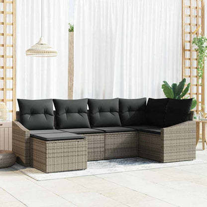 Garten Essgruppe 6 stk. Grau