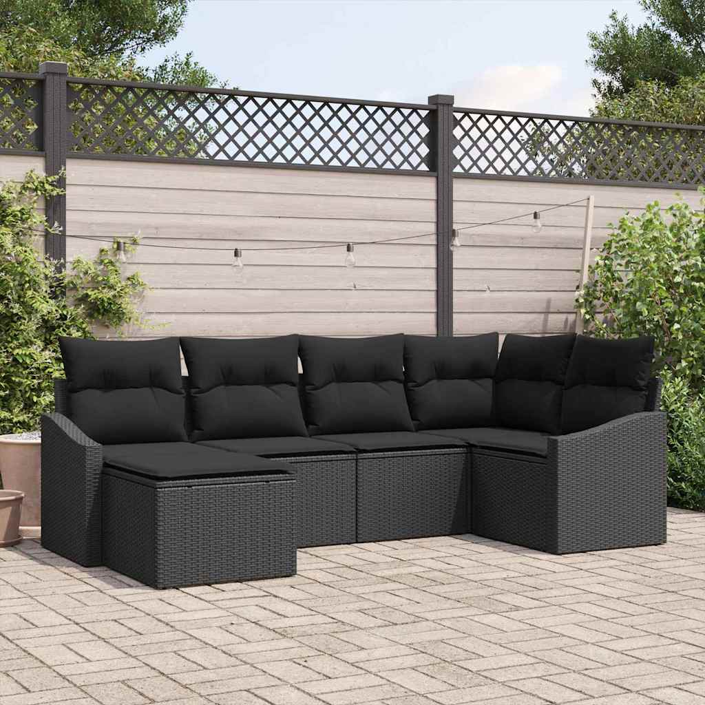 Garten Essgruppe 6 stk. Schwarz