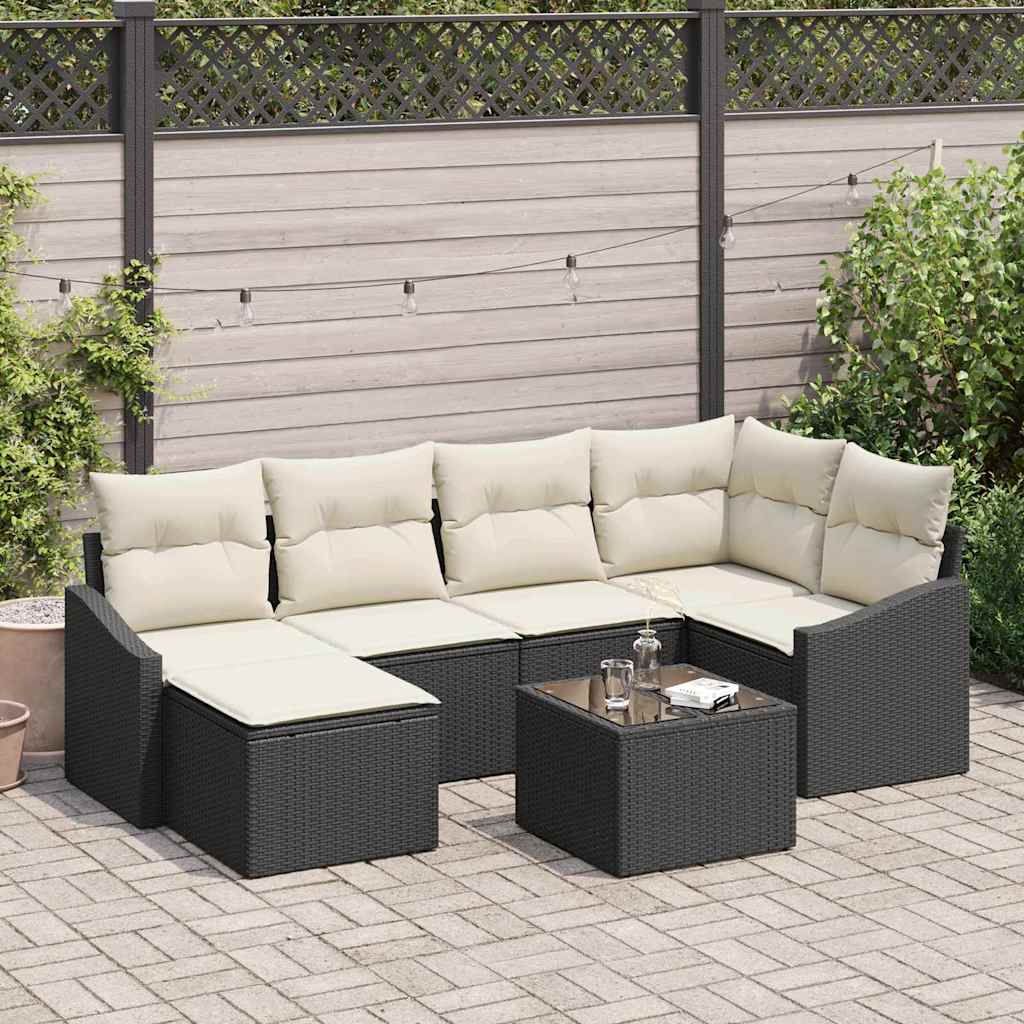 Garten Essgruppe 7 stk. Braun und Creme