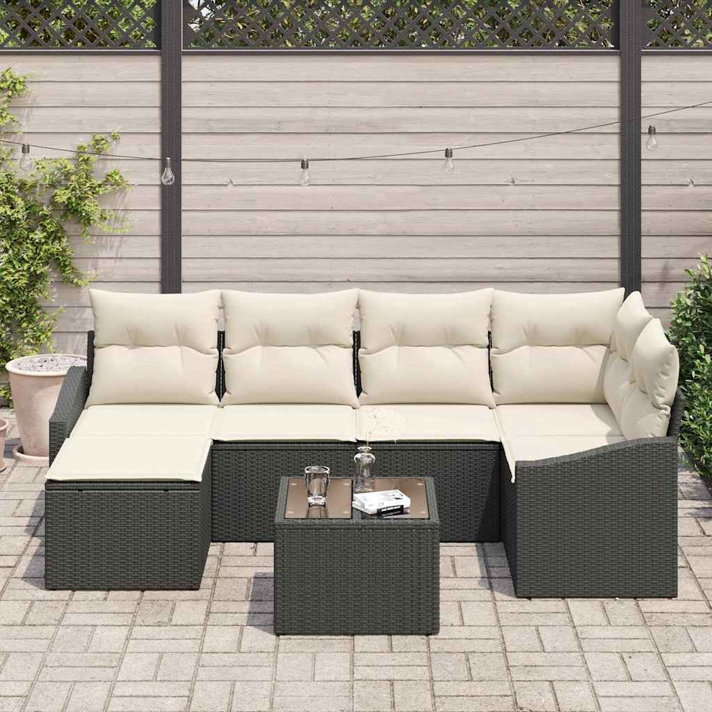 Garten Essgruppe 7 stk. Braun und Creme