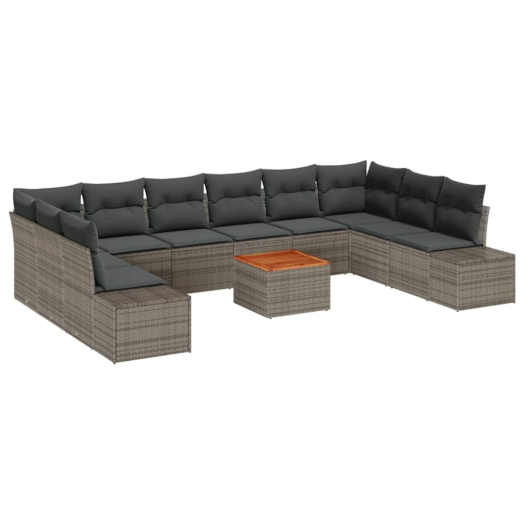 Garten-Sofa-Set 11 stk. Grau