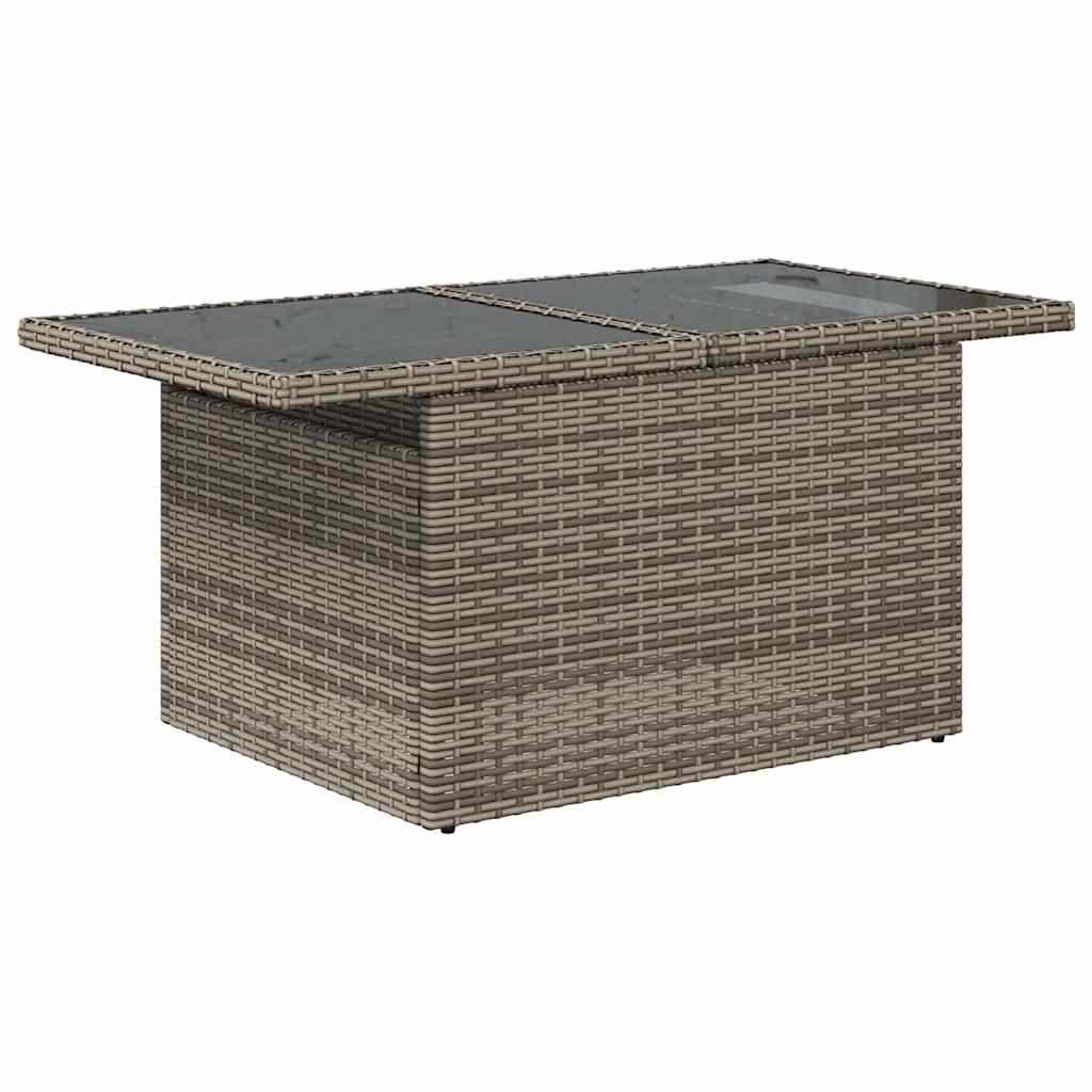 Gartensofa-set 6 stk. 5-Sitzanzahl Grau Poly Rattan