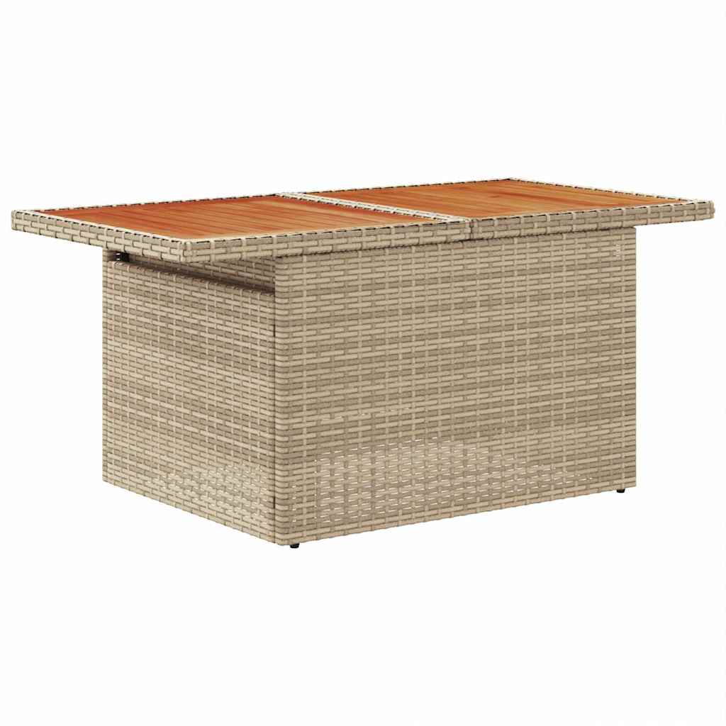 Garten-Sofa-Set 6 stk. Beige Poly Rattan