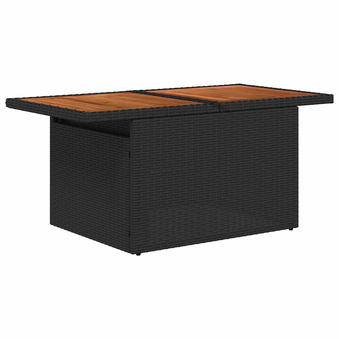 Garten-Sofa-Set 8 stk. Schwarz Poly Rattan