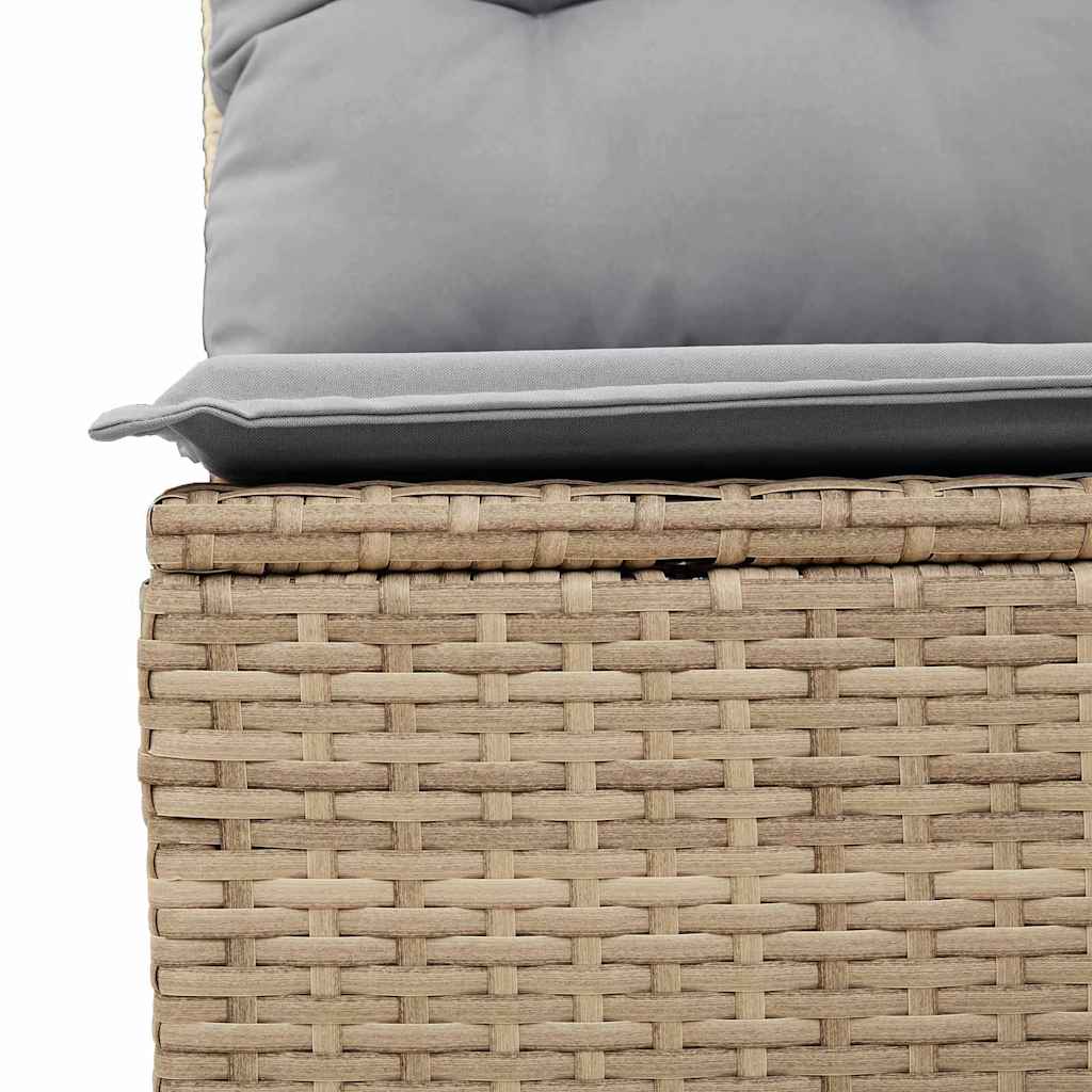 Garten-Sofa-Set 8 stk. Beige Poly Rattan