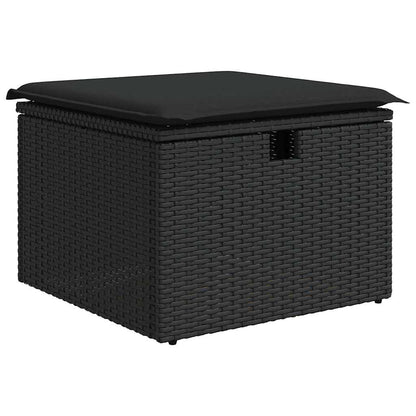 Sofa Set 7 stk. 7-Sitzanzahl Schwarz Poly-Rattan