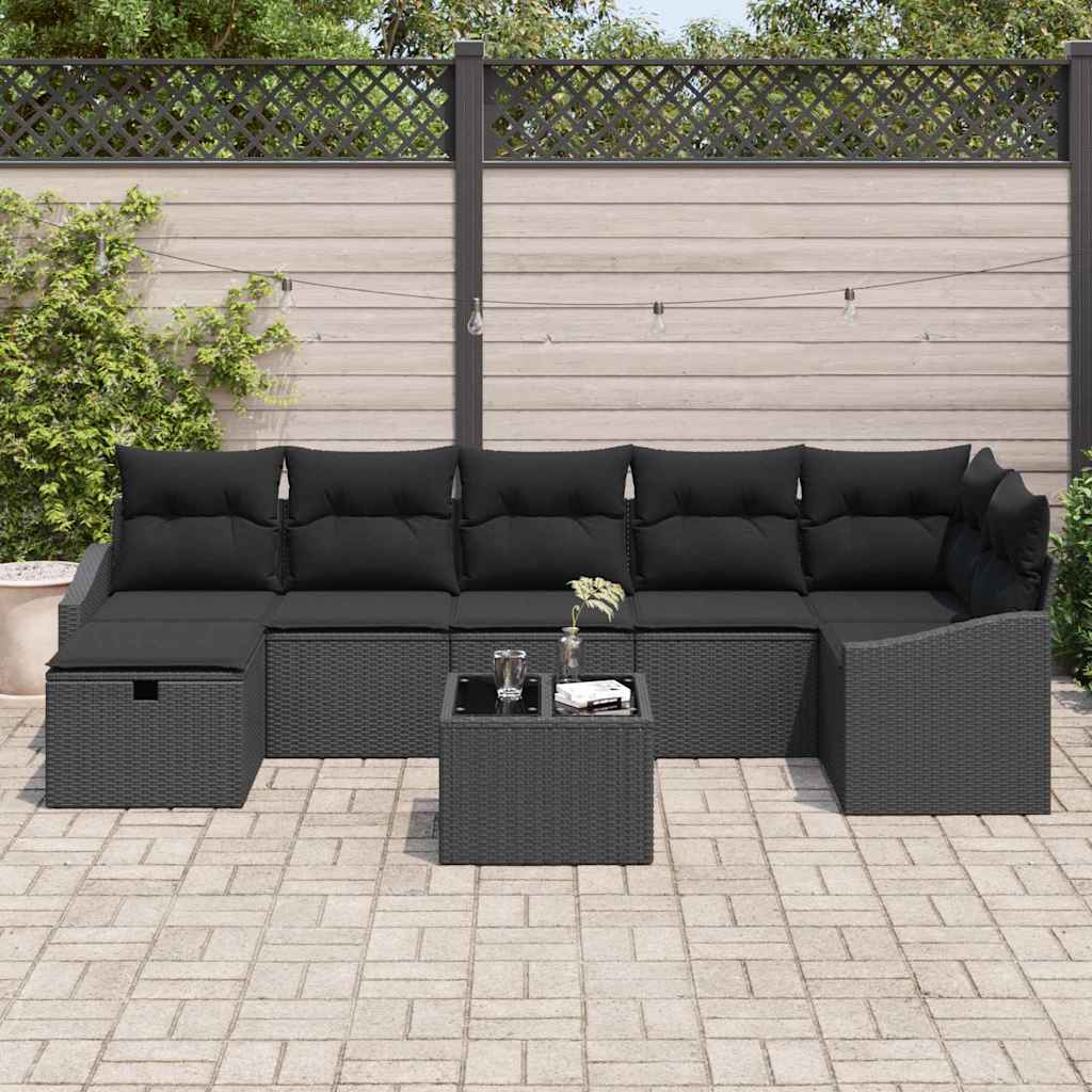 Sofa Set 8 stk. Poly-Rattan