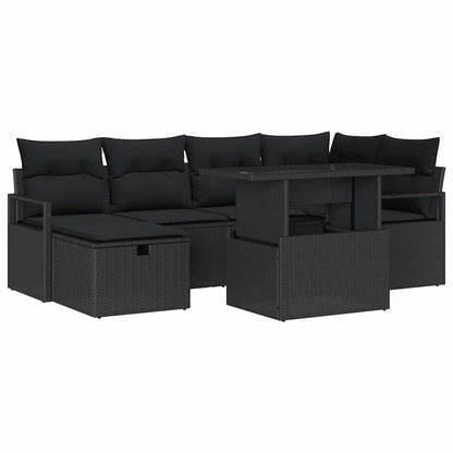 Gartensofa-set 12 stk. Poly-Rattan