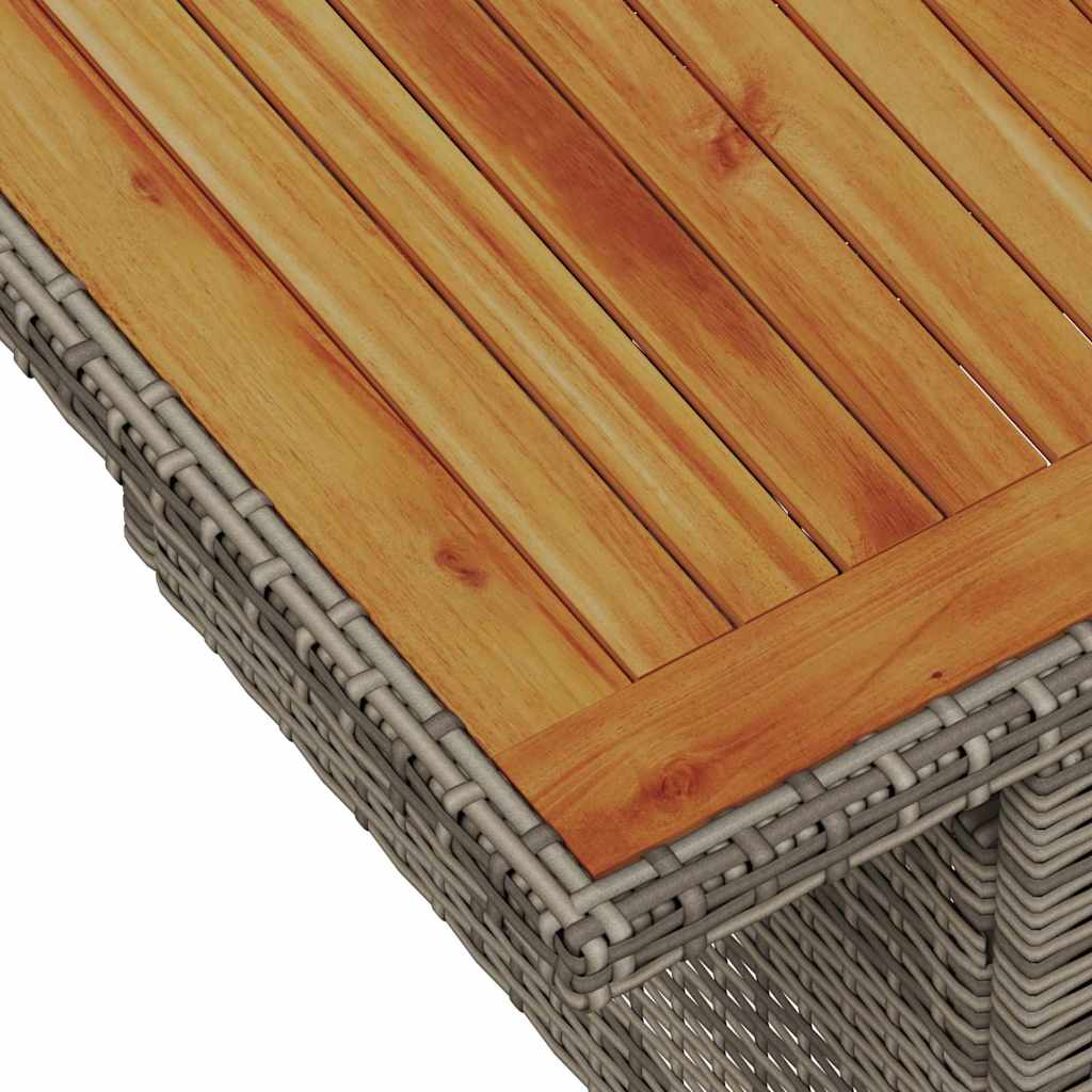 Gartensofa-set 8 stk. Grau Poly-Rattan