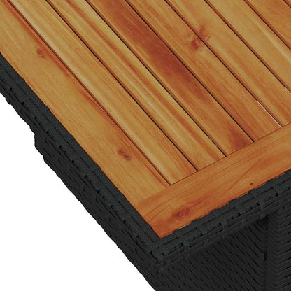 Gartensofa-set 8 stk. Schwarz Poly-Rattan