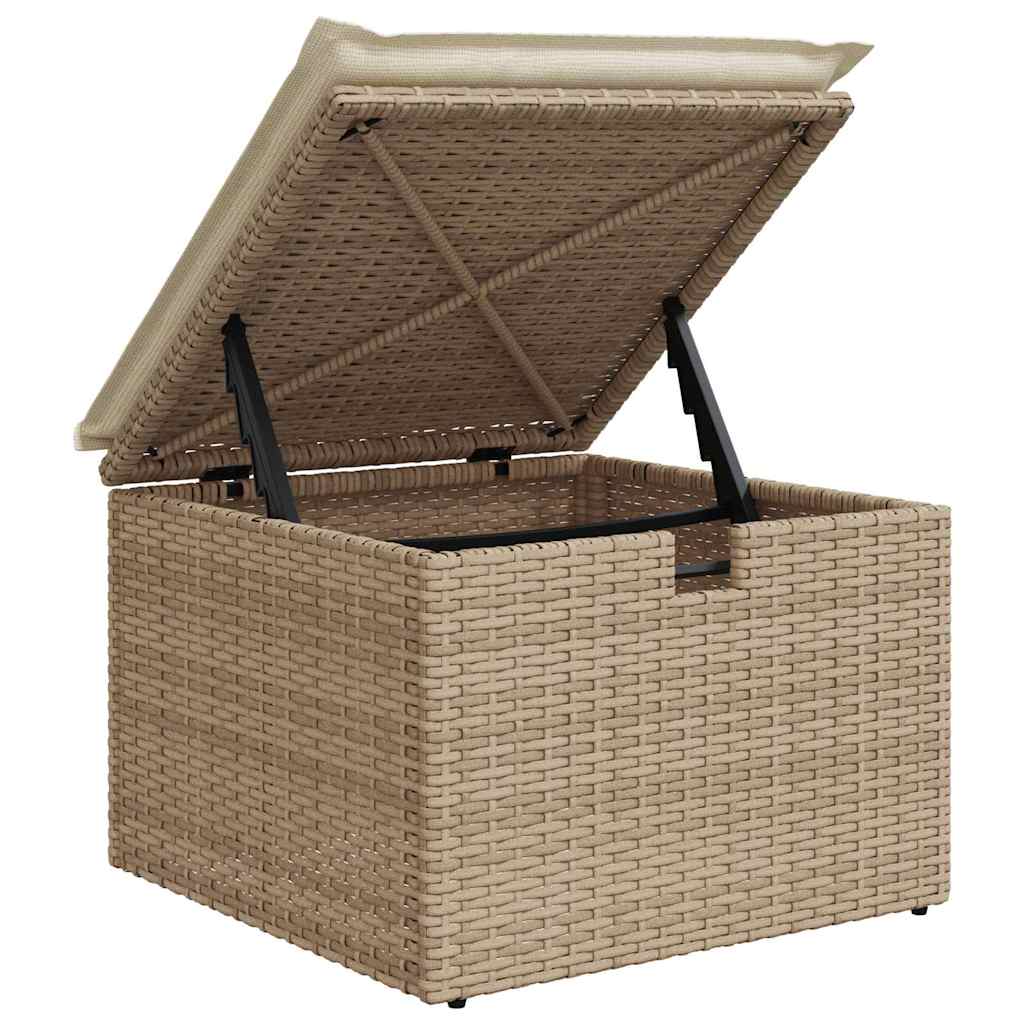 Gartensofa-set 6 stk. Poly Rattan