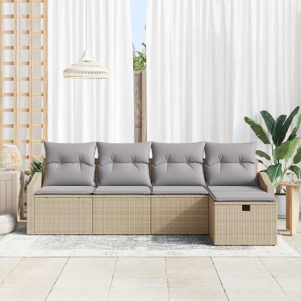 Sofa Set 6 stk. Poly-Rattan