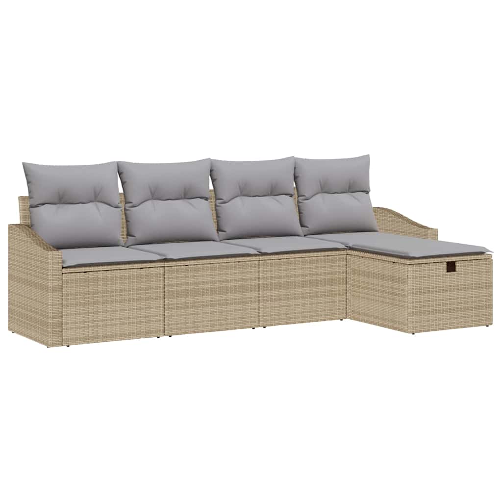 Sofa Set 6 stk. Poly-Rattan