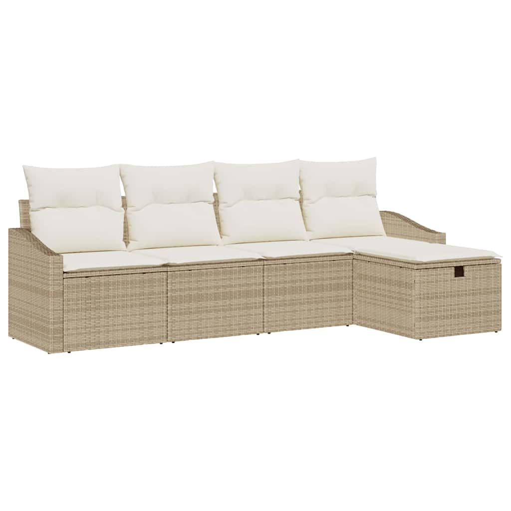 Sofa Set 6 stk. Poly-Rattan