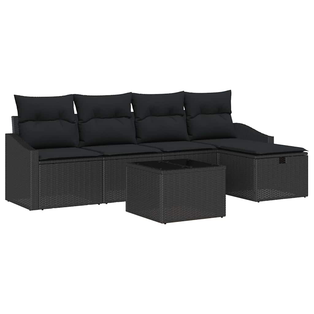 Sofa Set 6 stk. Poly-Rattan