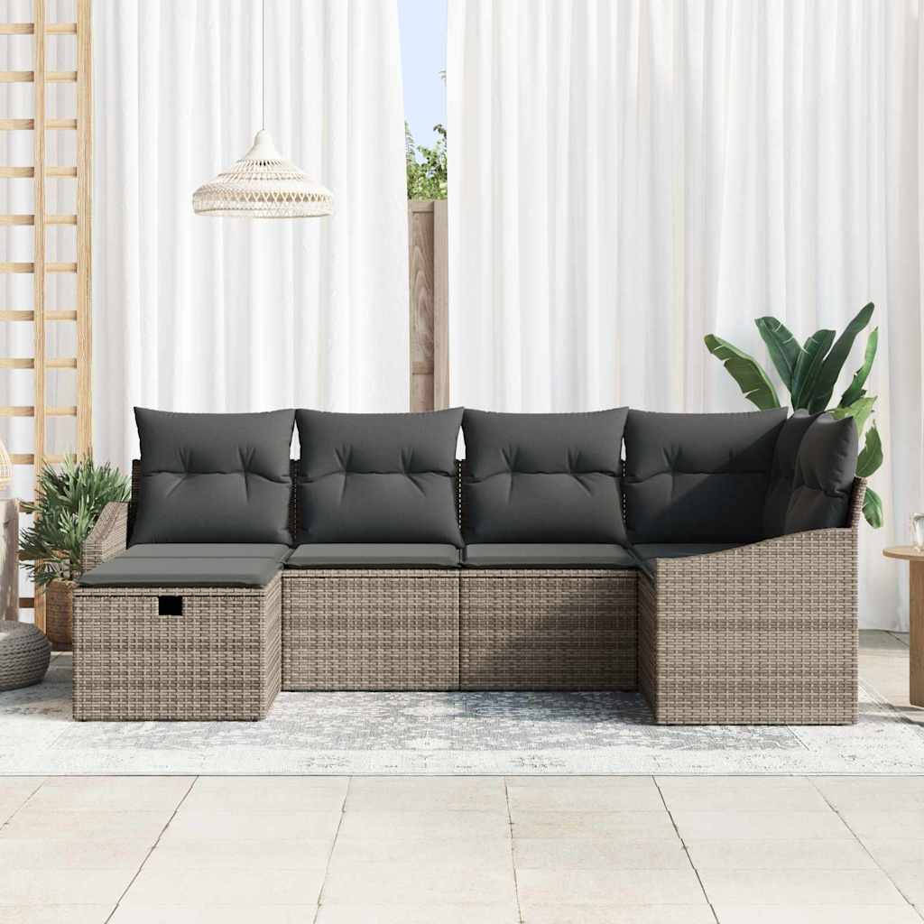 Sofa Set 7 stk. Poly-Rattan