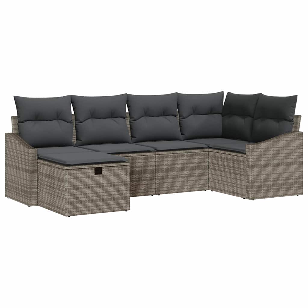 Sofa Set 7 stk. Poly-Rattan