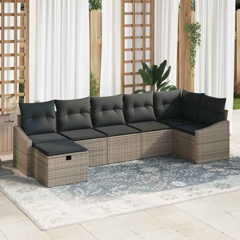 Sofa Set 8 stk. Poly-Rattan