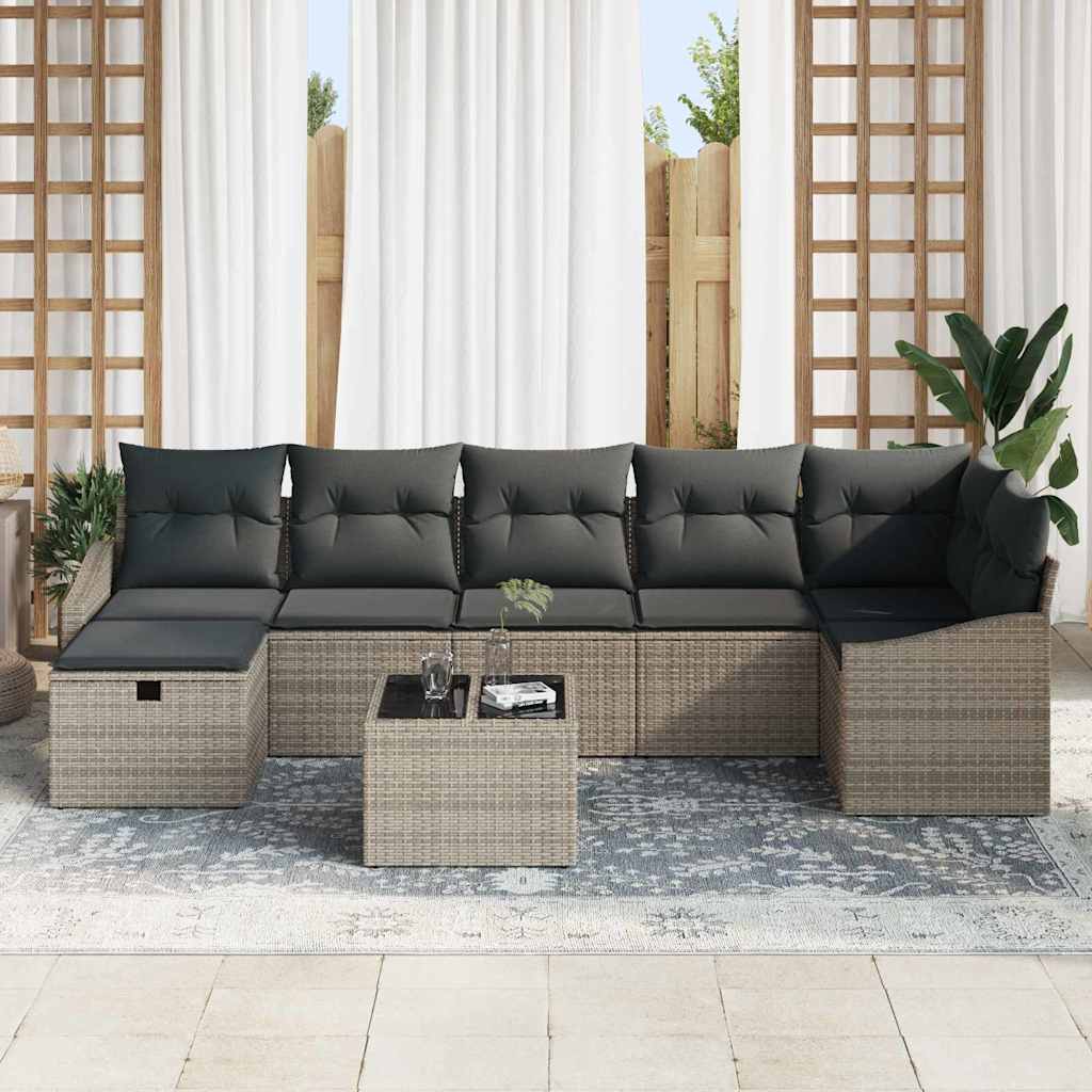 Sofa Set 8 stk. Poly-Rattan