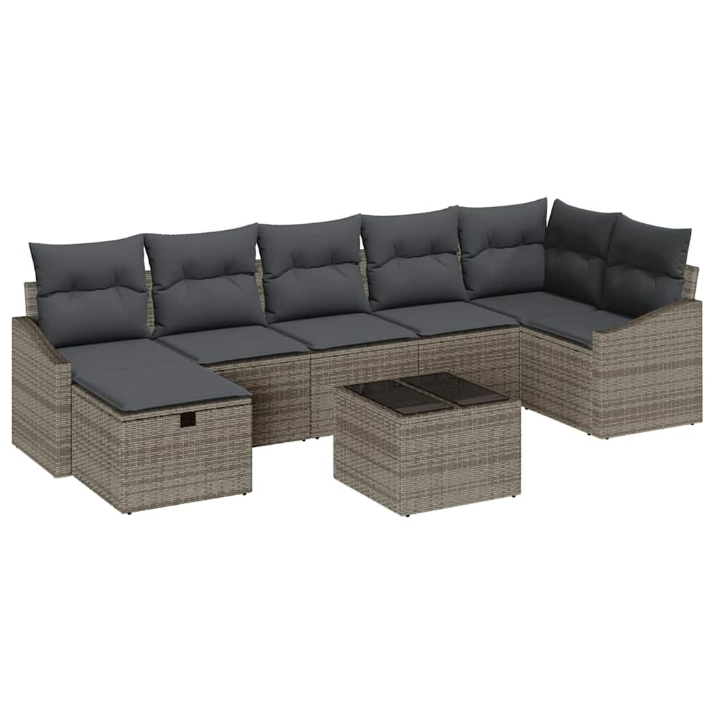 Sofa Set 8 stk. Poly-Rattan