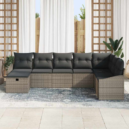 Sofa Set 9 stk. Poly-Rattan