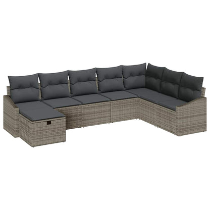Sofa Set 9 stk. Poly-Rattan