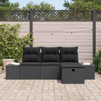 Sofa Set 4 stk. Poly-Rattan