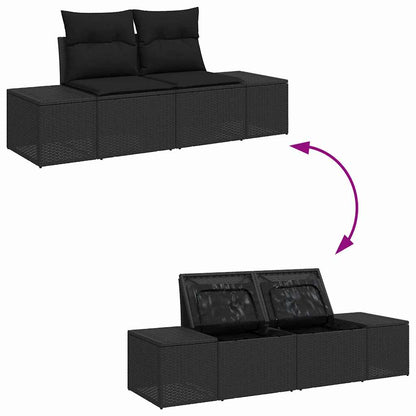 Sofa Set 5 stk. Poly-Rattan