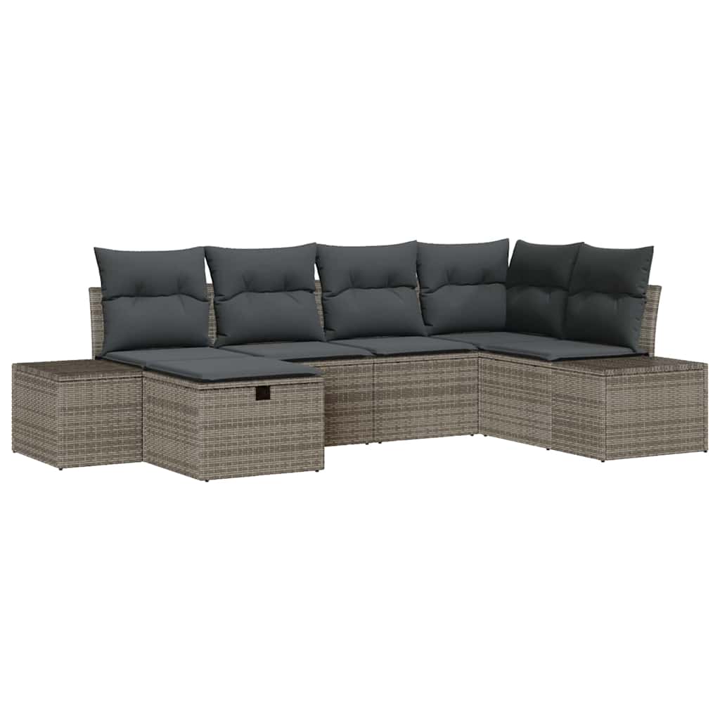 Sofa Set 7 stk. Poly-Rattan