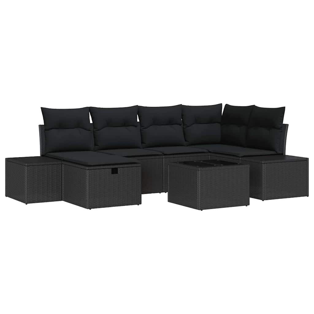 Sofa Set 6 stk. Poly-Rattan