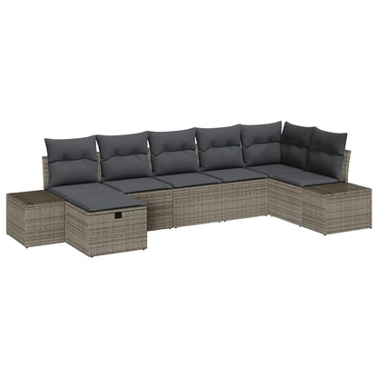 Sofa Set 7 stk. Poly-Rattan