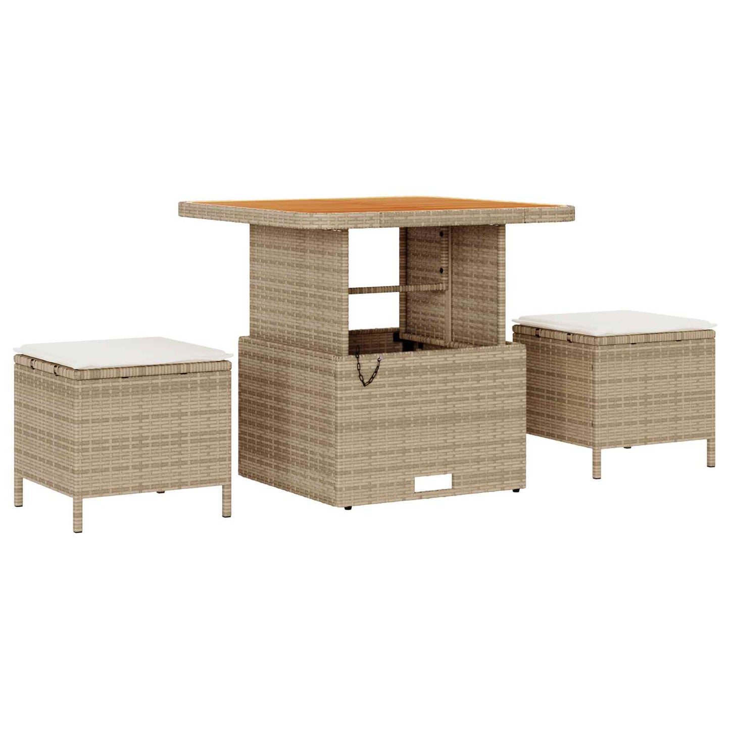 Gartensofa-set 8 stk. Beige Poly-Rattan