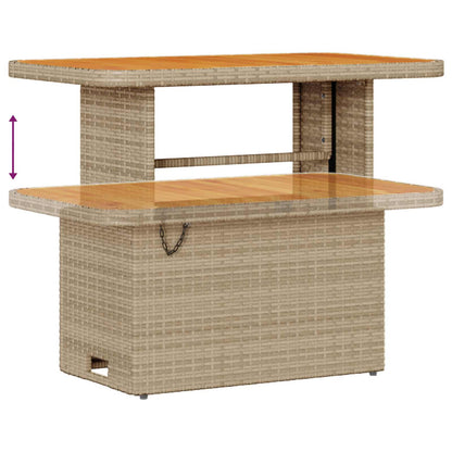 Gartensofa-set 8 stk. 8-Sitzanzahl Beige und Creme