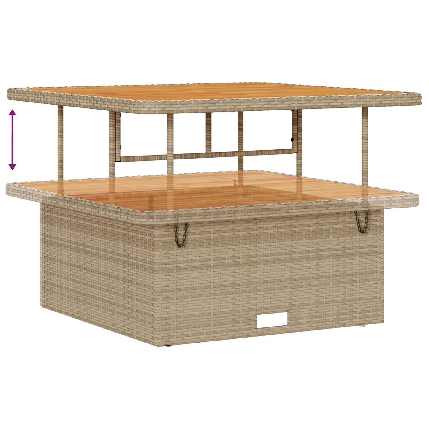 Gartensofa-set 8 stk. 8-Sitzanzahl Beige und Creme