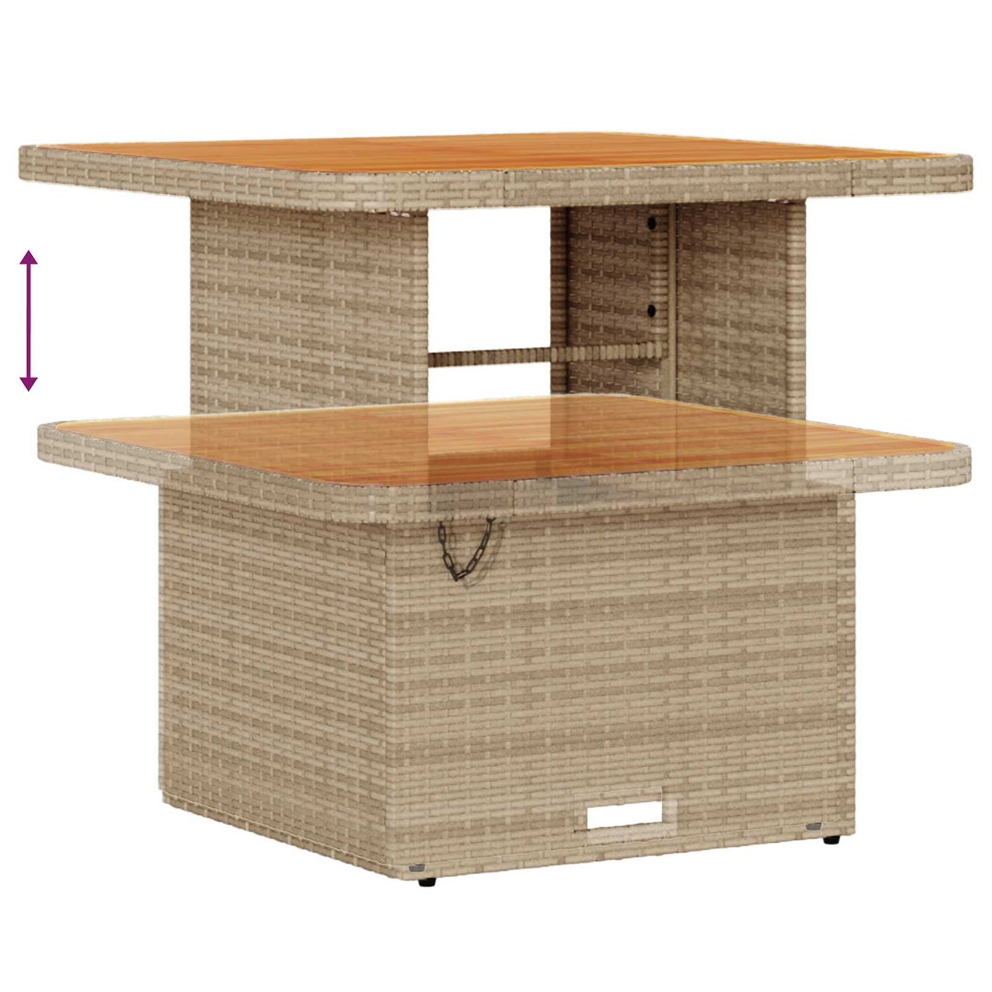Gartensofa-set 8 stk. 7-Sitzanzahl Beige und Creme