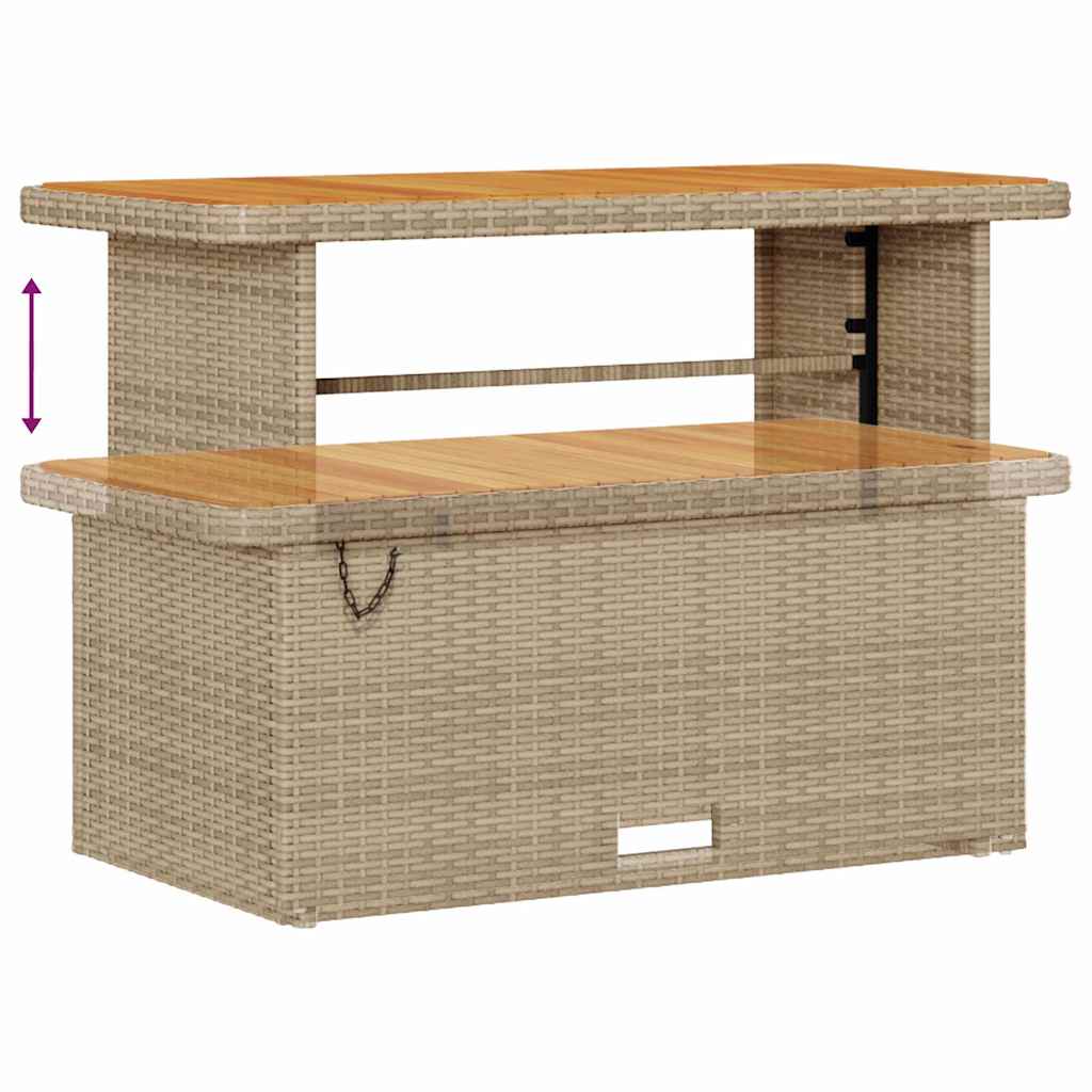 Gartensofa-set 13 Stk. 9-Sitzanzahl Beige und Creme Poly-Rattan