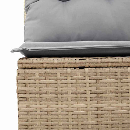 Gartensofa-set 9 stk. 8-Sitzanzahl Beige und Hellgrau