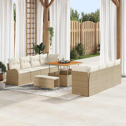 Garten-Sofa-Set 11 stk. 10-Sitzer Beige