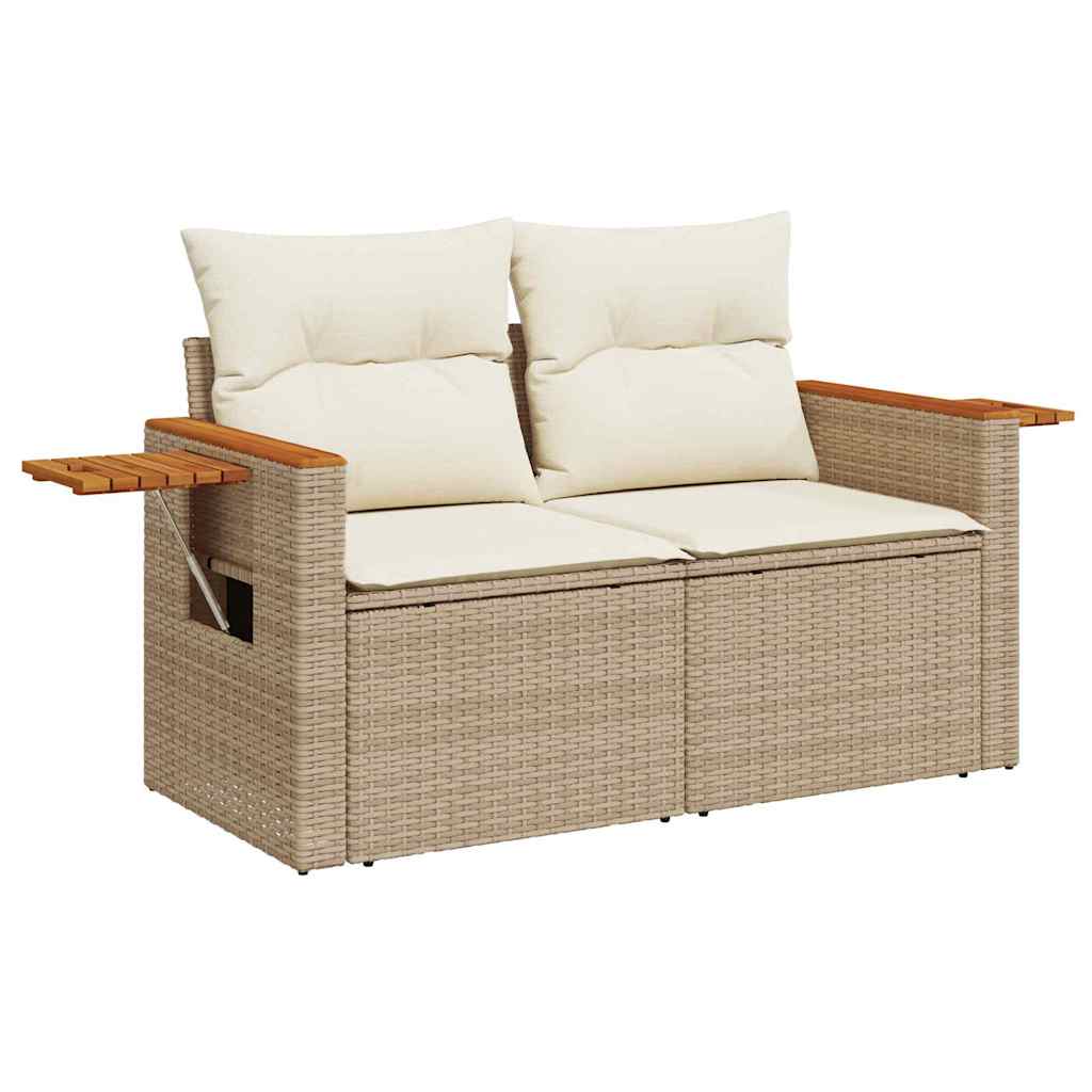 Gartensofa-set 12 stk. 10-Sitzanzahl Beige und Creme